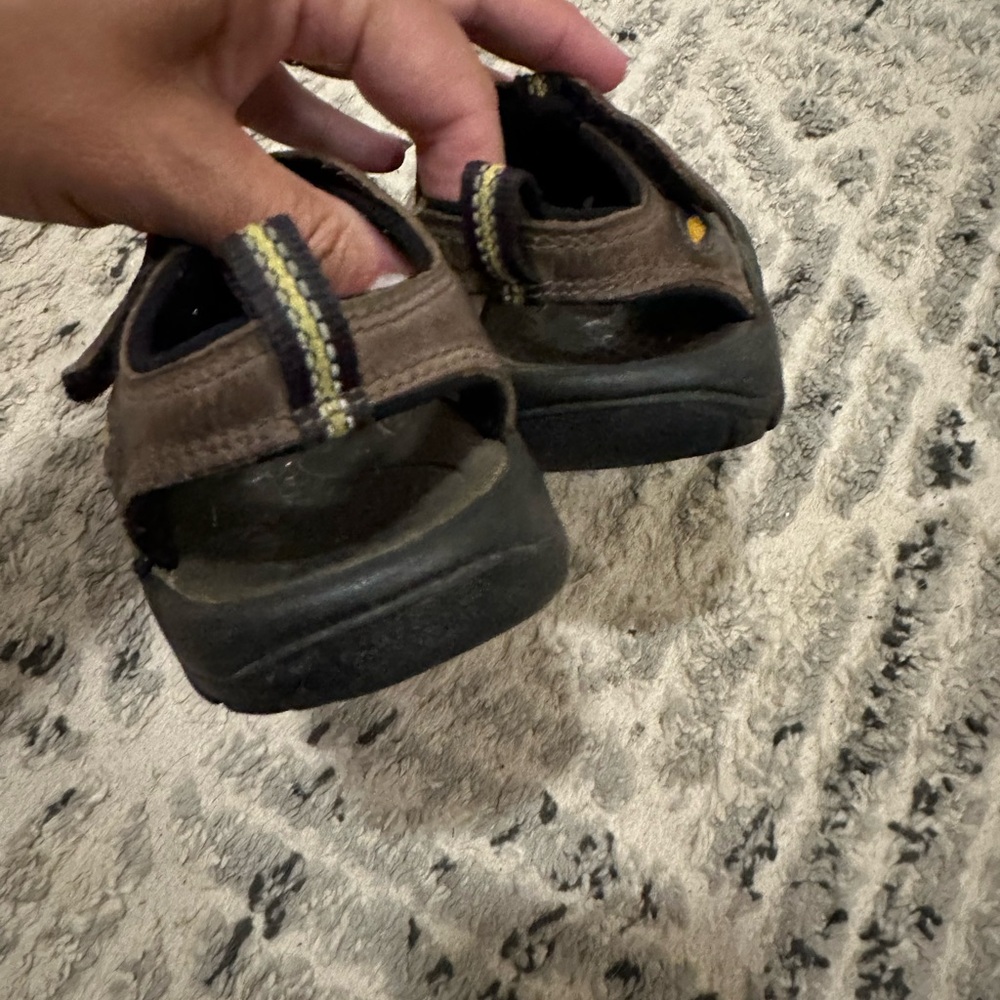 Keen brown toddler leather waterproof hiking outdoor sandals sz 9 - Picture 4 of 6